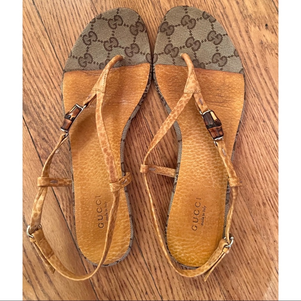 Gucci Women’s Bamboo sandals size 38